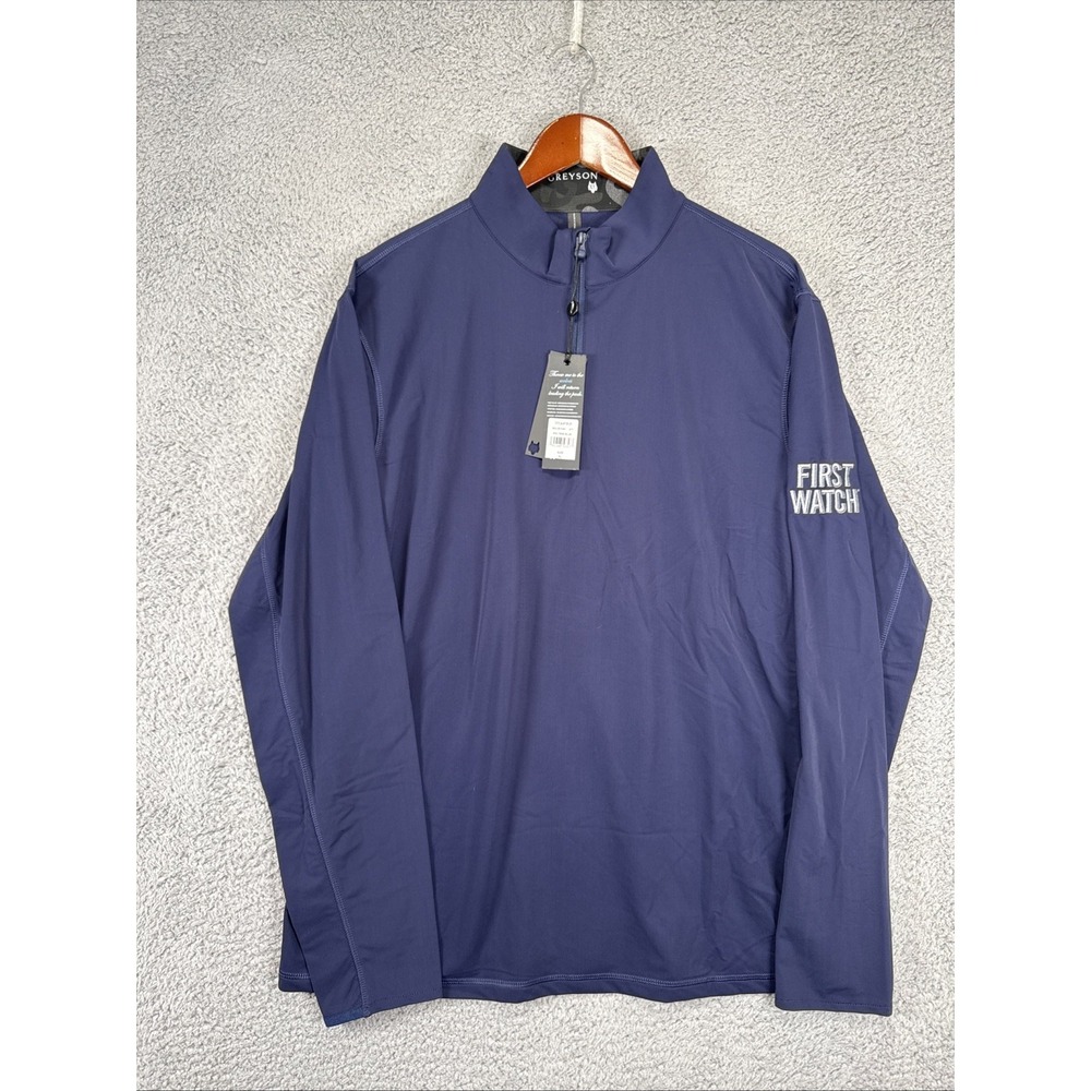 NEW Greyson Tate 1/4‎ Zip Pullover Mens XL Maltese Blue Golf Polyamide
